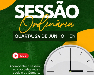 É Hoje! Participe da Sessão Ordinária da Câmara de Ielmo Marinho no Plenário